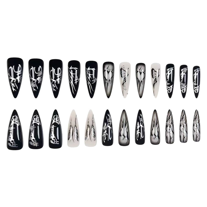 Künstlerische Stiletto-Nagelkunst