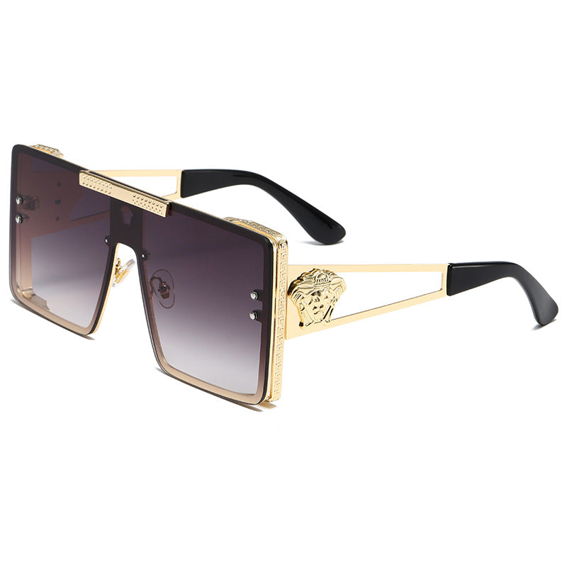 Damen oversized Luxus-Sonnenbrille mit filigranem Designelement Karnz