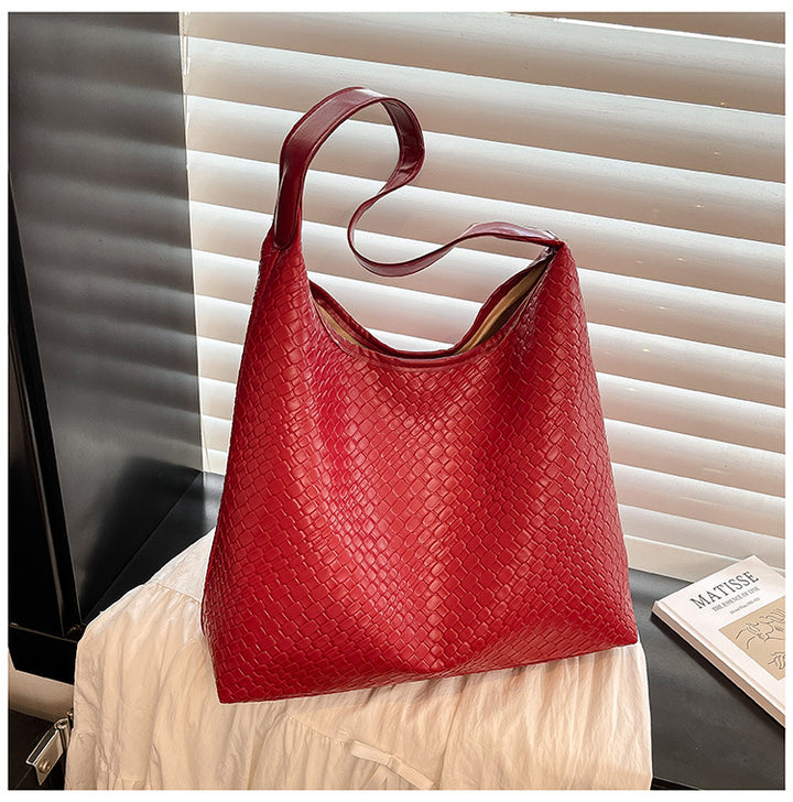 Woven Leather Schultertasche Karnz
