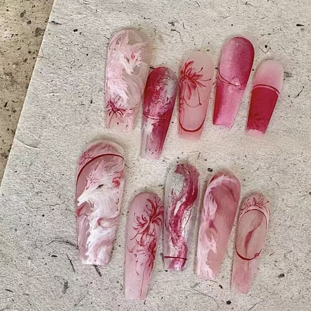 Künstlerisches Floral Nagelkunst Design Set Karnz