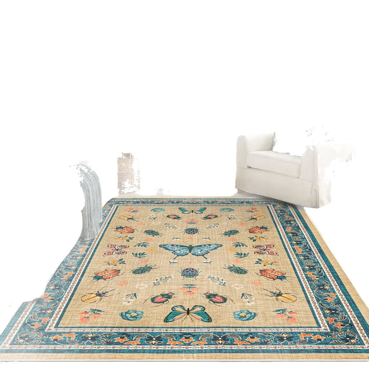 Dekorativer Floral-Design-Teppich Karnz