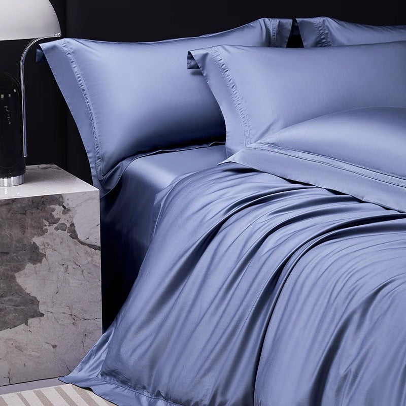 Luxus Satin-Gewebe Bettbezug und Bettlaken Set