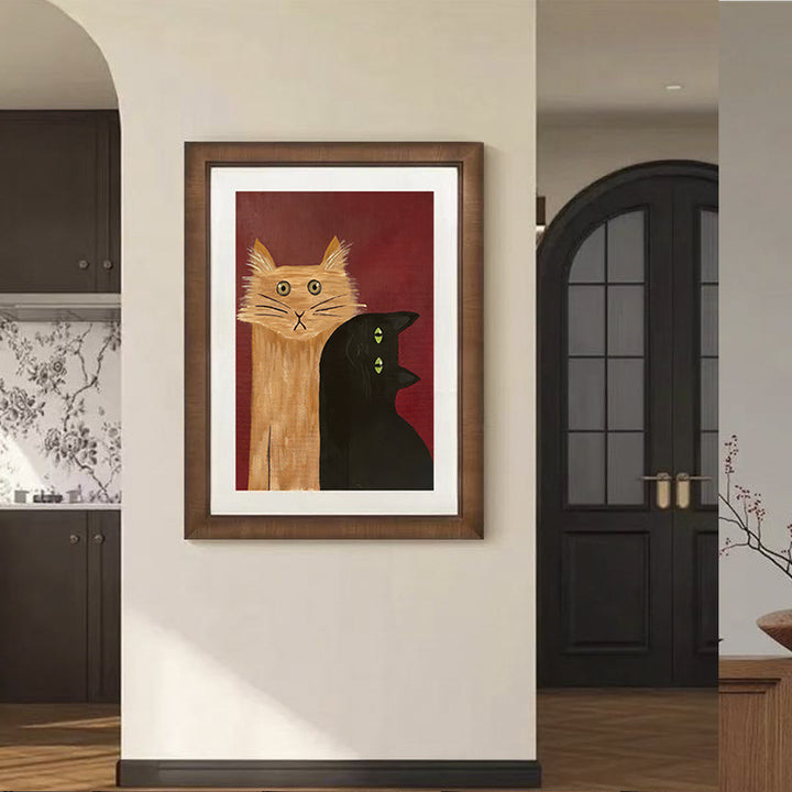 Katzenmotiv Künstliche Wanddekoration