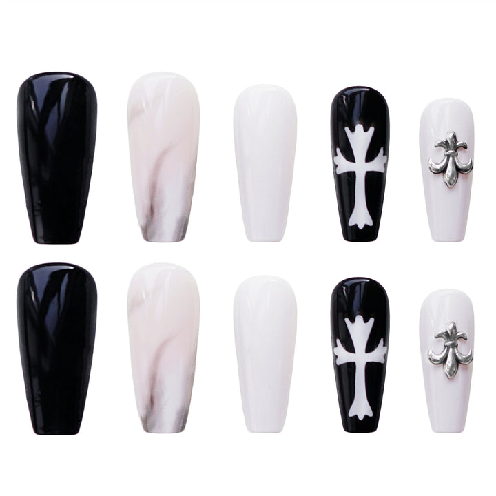 Künstlerisches Press-On-Nageldesign