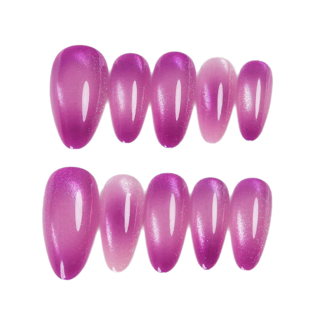 Stiletto-förmiger Press-On-Nagelset mit Ombre-Finish