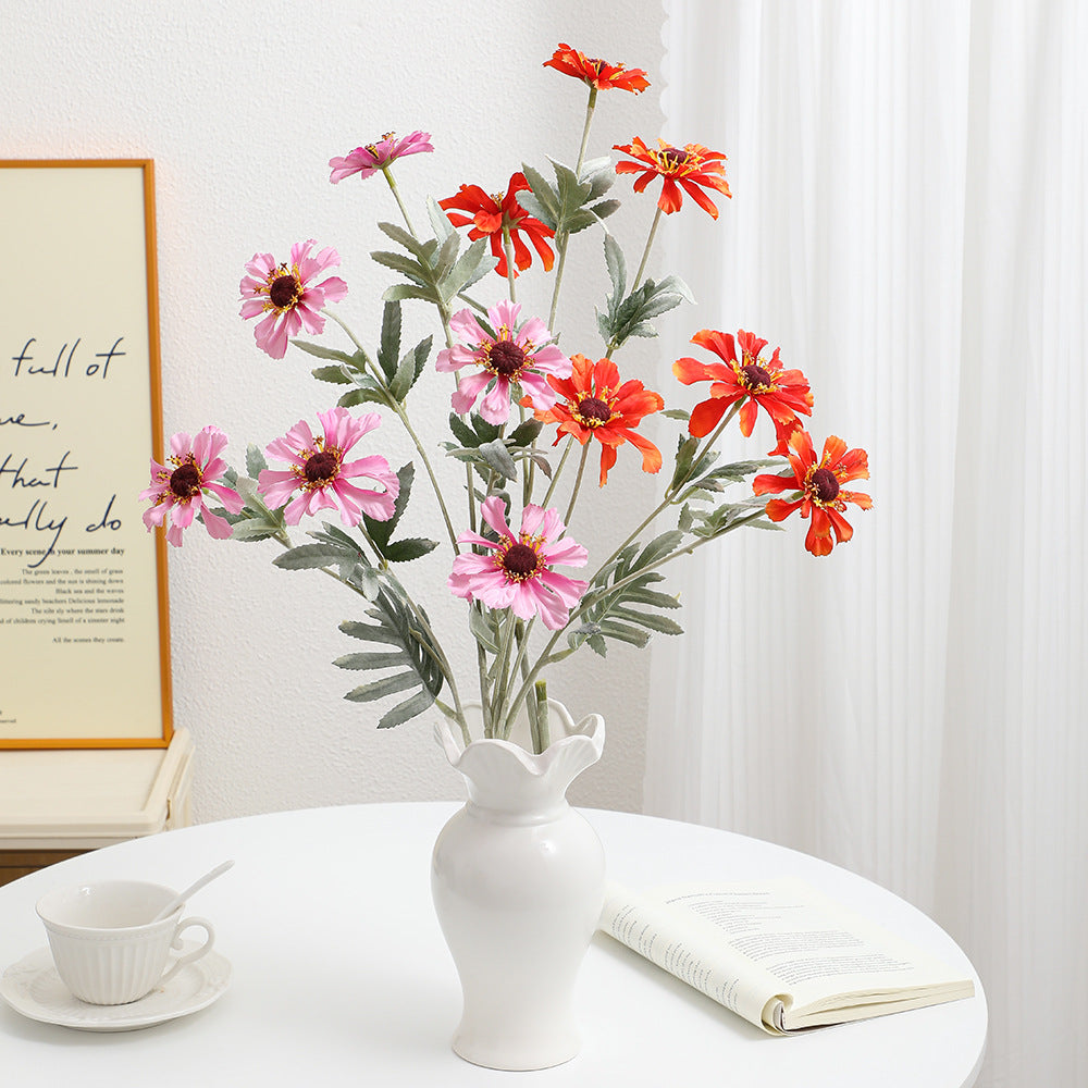 Künstlicher Mohnblütenzweig mit lebensechten Blüten und detaillierten Blättern Karnz