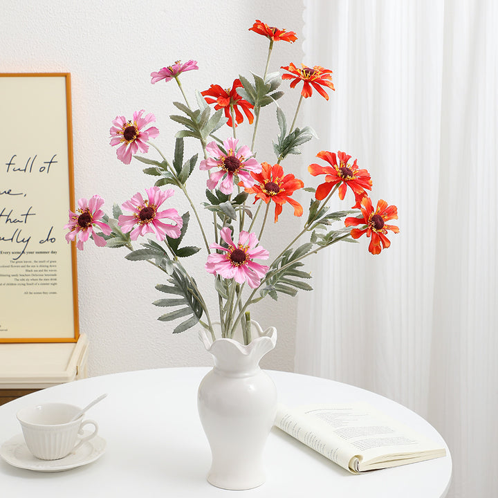Künstlicher Mohnblütenzweig mit lebensechten Blüten und detaillierten Blättern Karnz