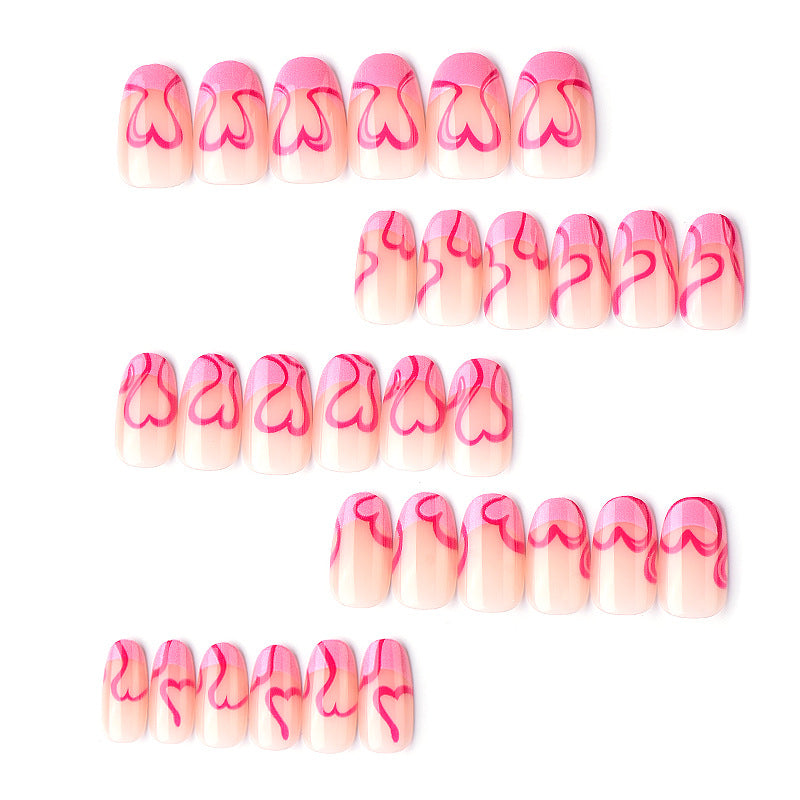 Herz Design Press-On Nagelkunst Set