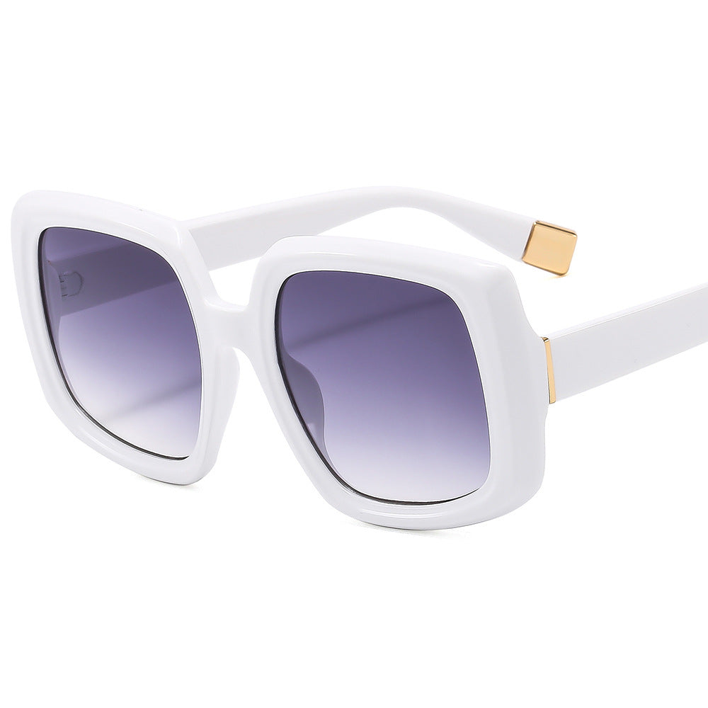 Damen modische Sonnenbrille mit auffälliger quadratischer Rahmenkonstruktion Karnz