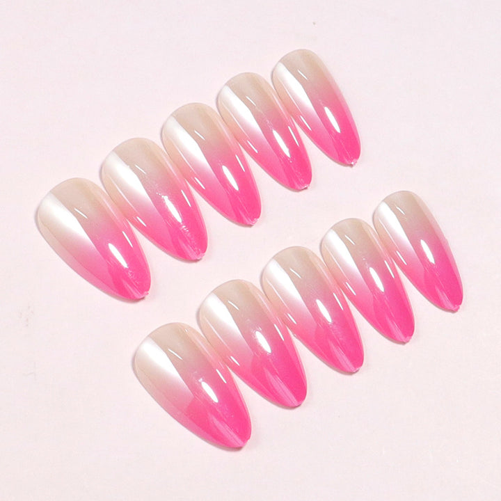 Elegante Ombre Stiletto Press-On Nägel Karnz