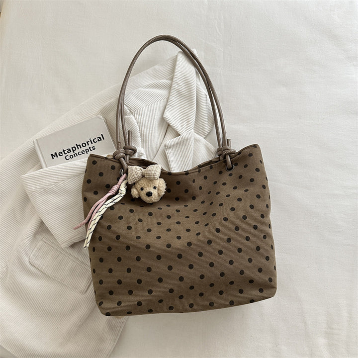 Verspielte Polka-Dot-Stofftasche