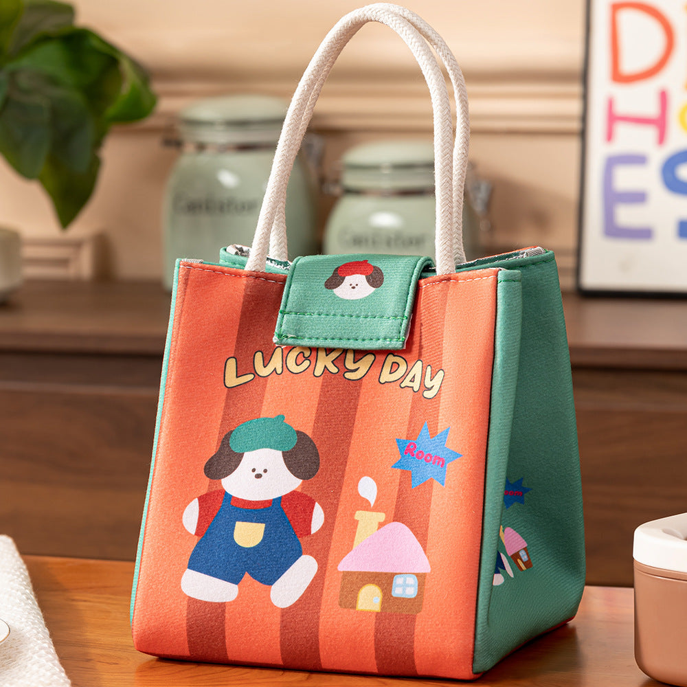 Süße Kaninchen-Themen-Isolierte Lunch-Tasche