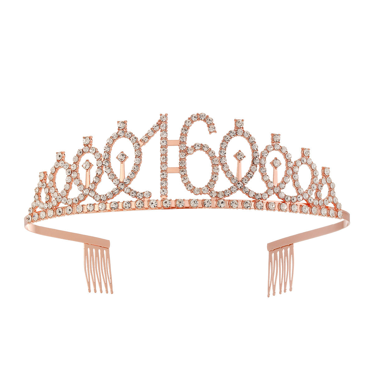 Damen Kristallverzierte Tiara mit elegantem Design Karnz