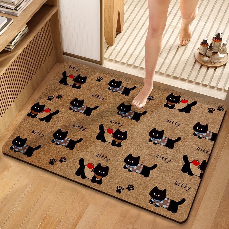 Cartoon Hund-Themen-Badematte für Badezimmer