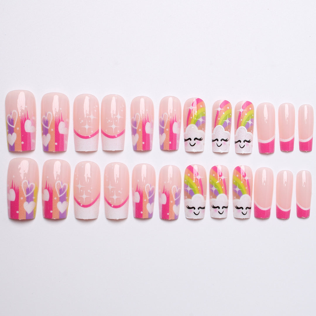 Kreative Regenbogen Nagelkunst Karnz