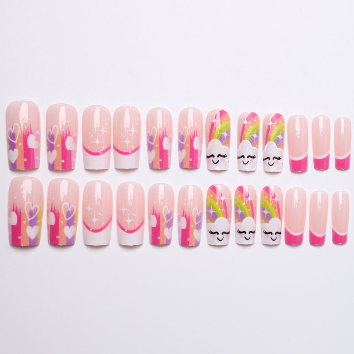 Kreative Regenbogen Nagelkunst Karnz