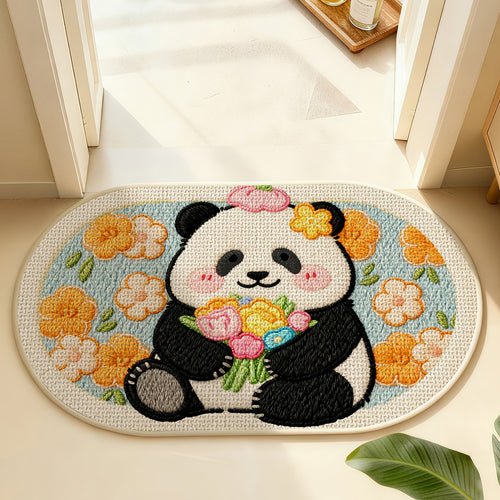 Niedliche Panda-Themen Innen-Dekorationsmatte