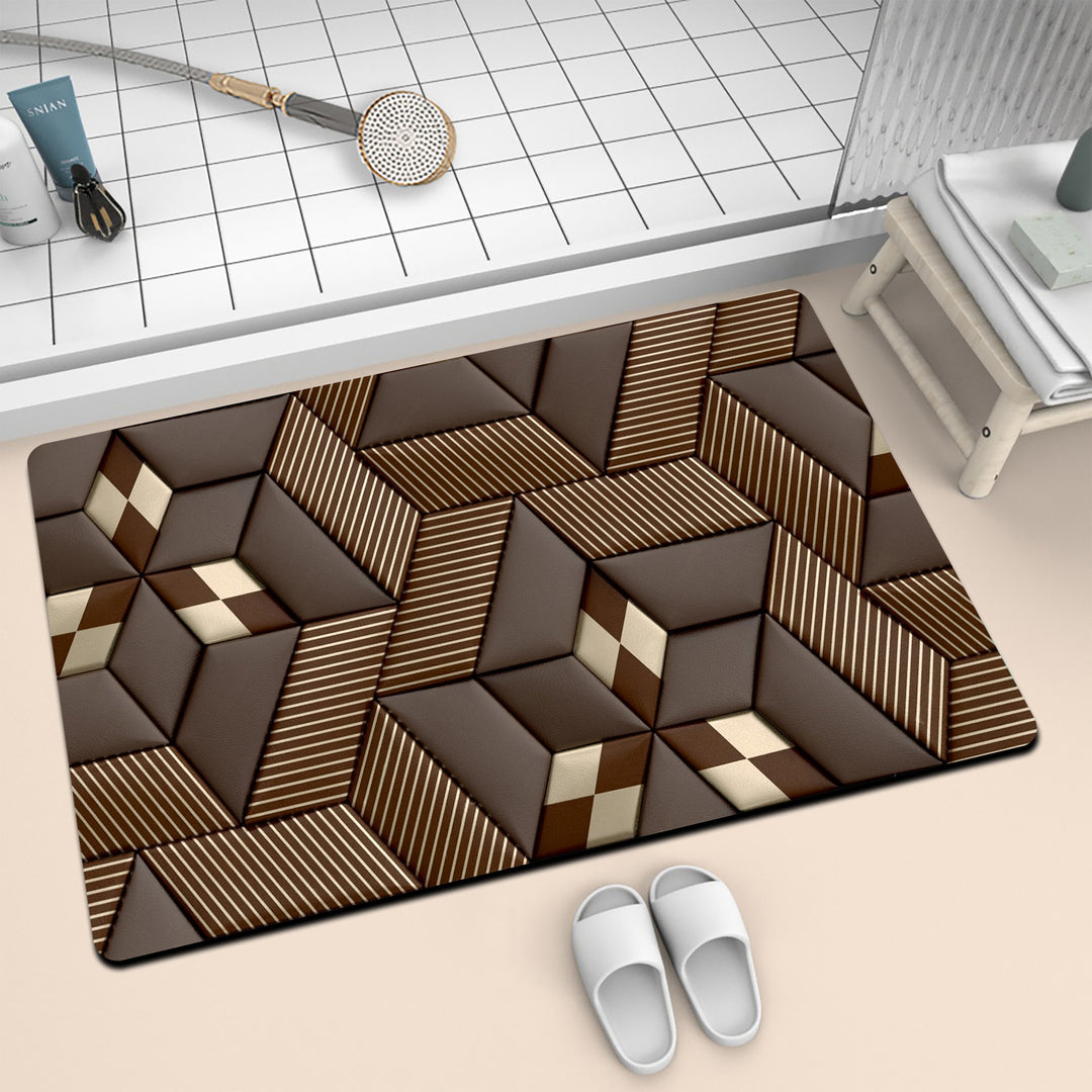 Künstlerische Mosaik-Badmatte Karnz