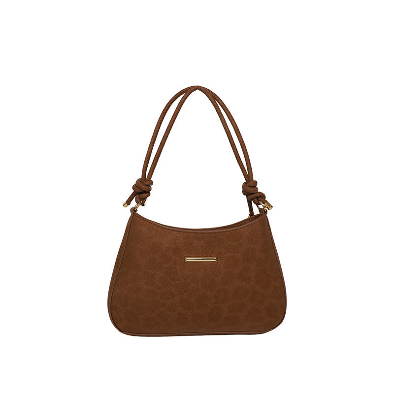 Elegante Glatte Leder Handtasche
