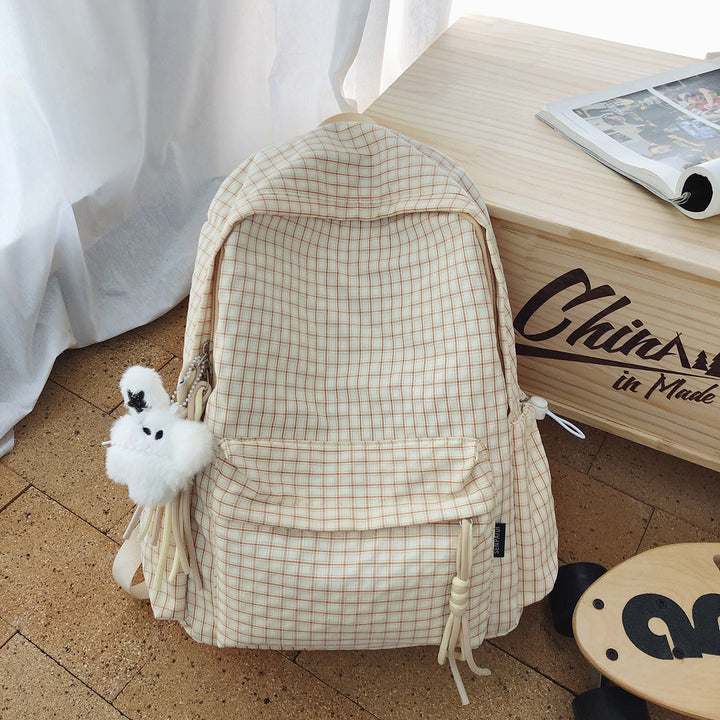 Gepunktetes Muster Canvas Rucksack