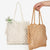 Damen Makramee Strandtasche mit eleganten Fransen Karnz