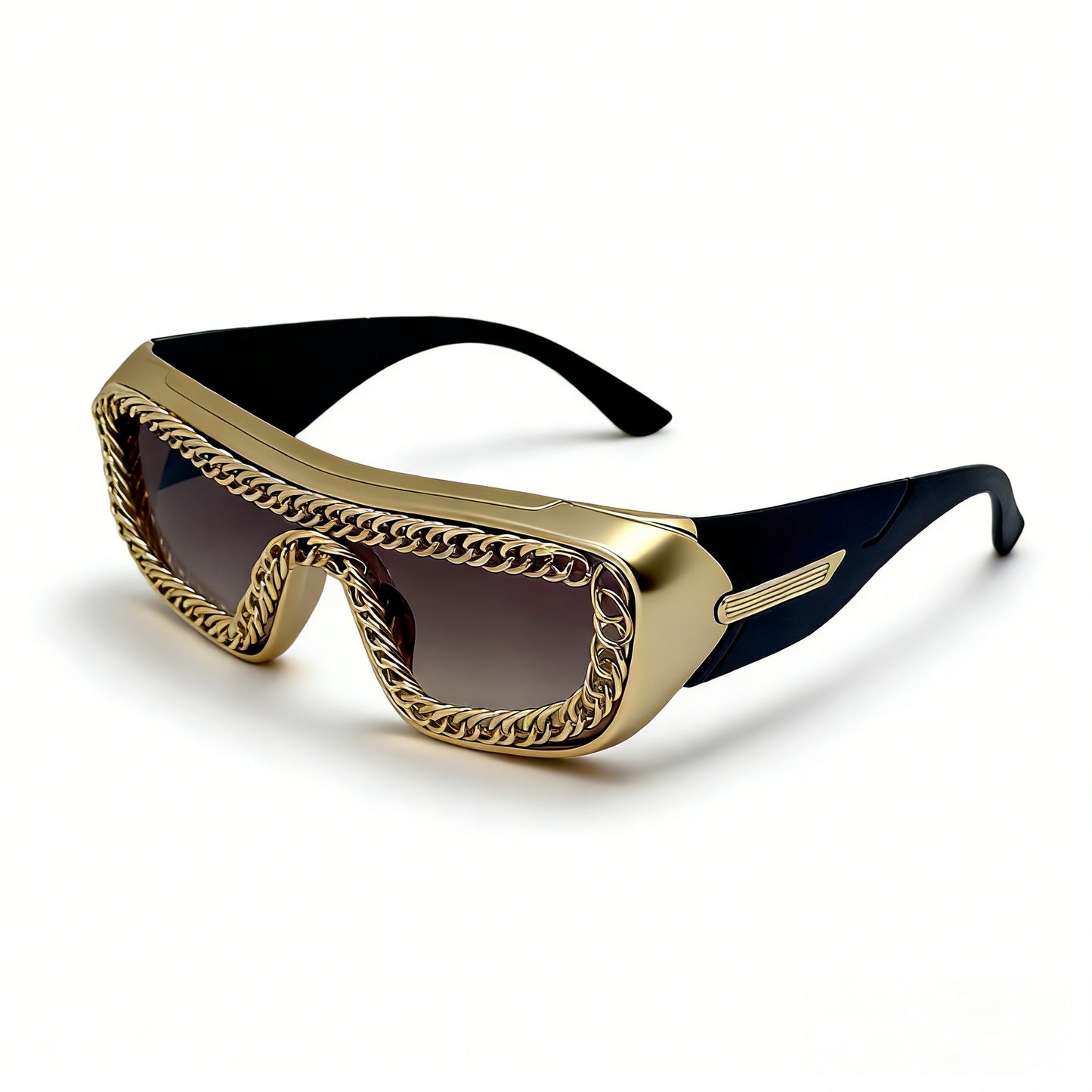 Damen Sonnenbrille mit einzigartigem Kettenrahmen Karnz