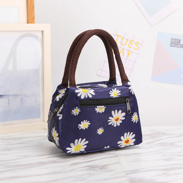 Floral Print Isolierte Lunch-Tragetasche Karnz