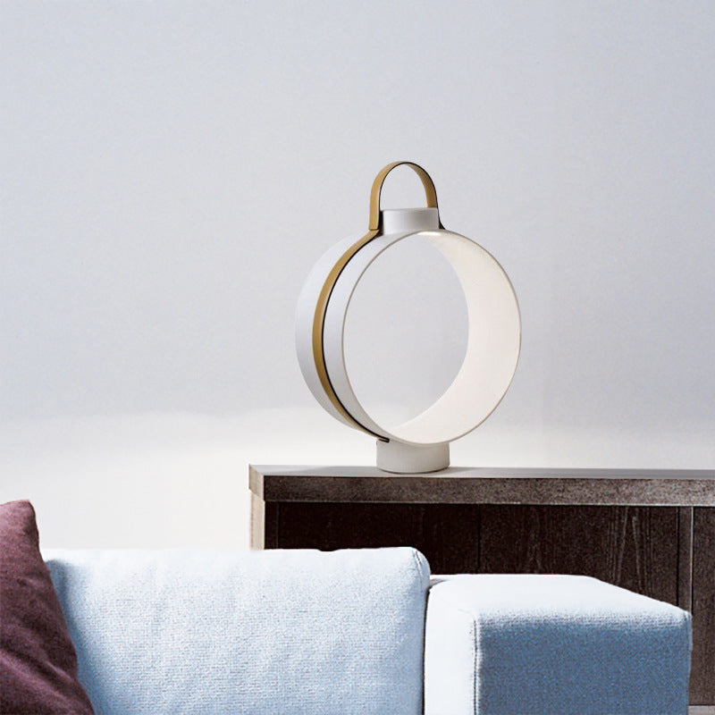 Moderne Kreisförmige Tragbare Tischlampe