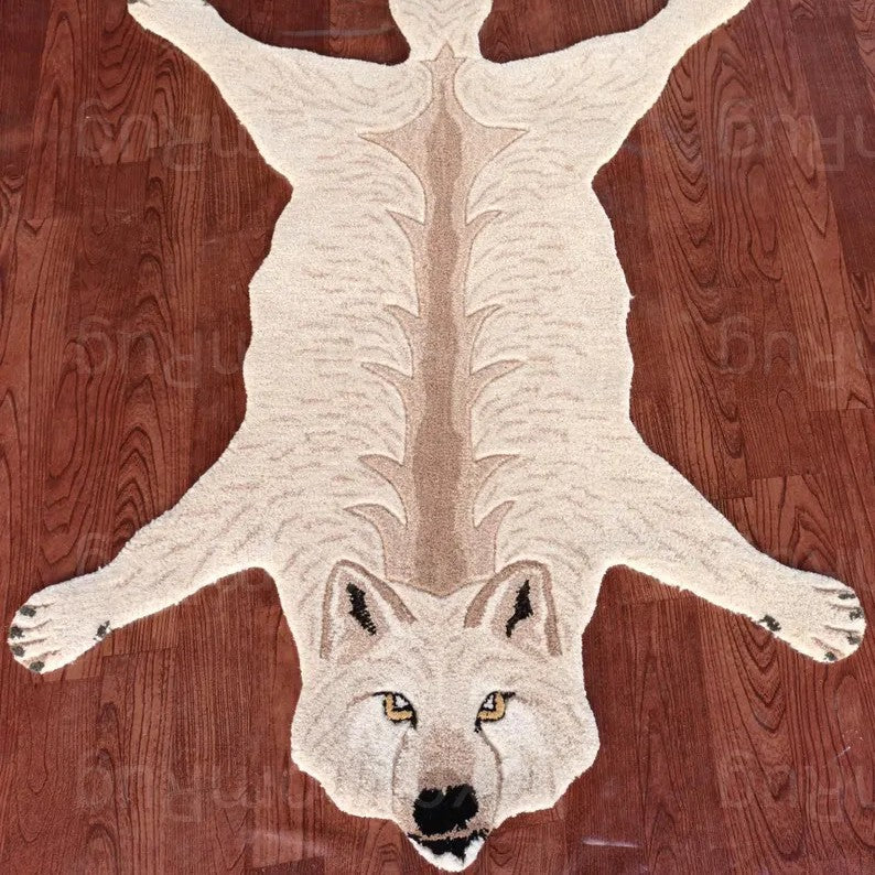 Plüsch Wolf-förmiger Teppich