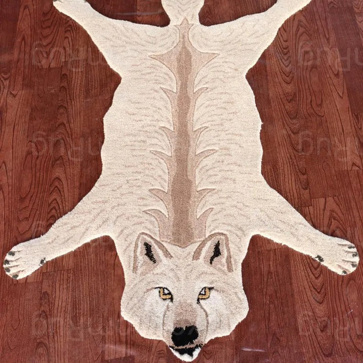 Plüsch Wolf-förmiger Teppich