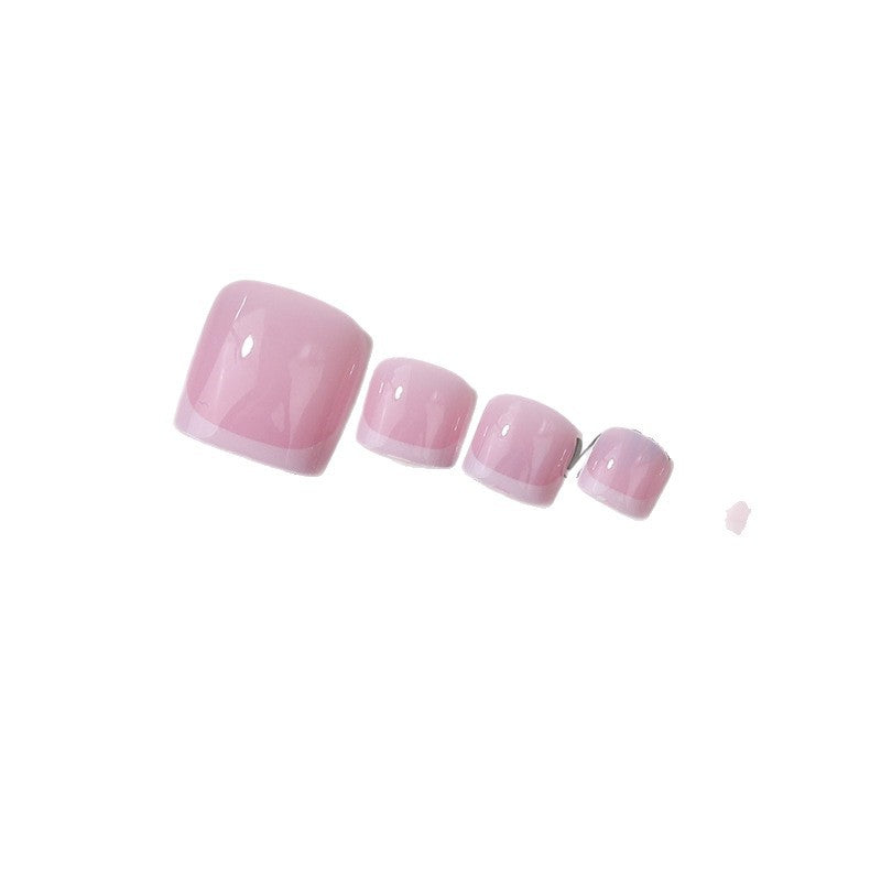 Stilvolle French Tip Press-On Nägel Karnz