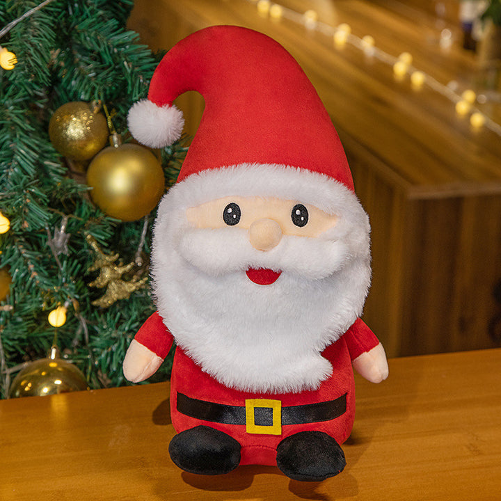 Plüsch Lächelnder Weihnachtsbaum Kuscheltier mit Glitzerstern-Spitze & Weichem Kunstfell Karnz