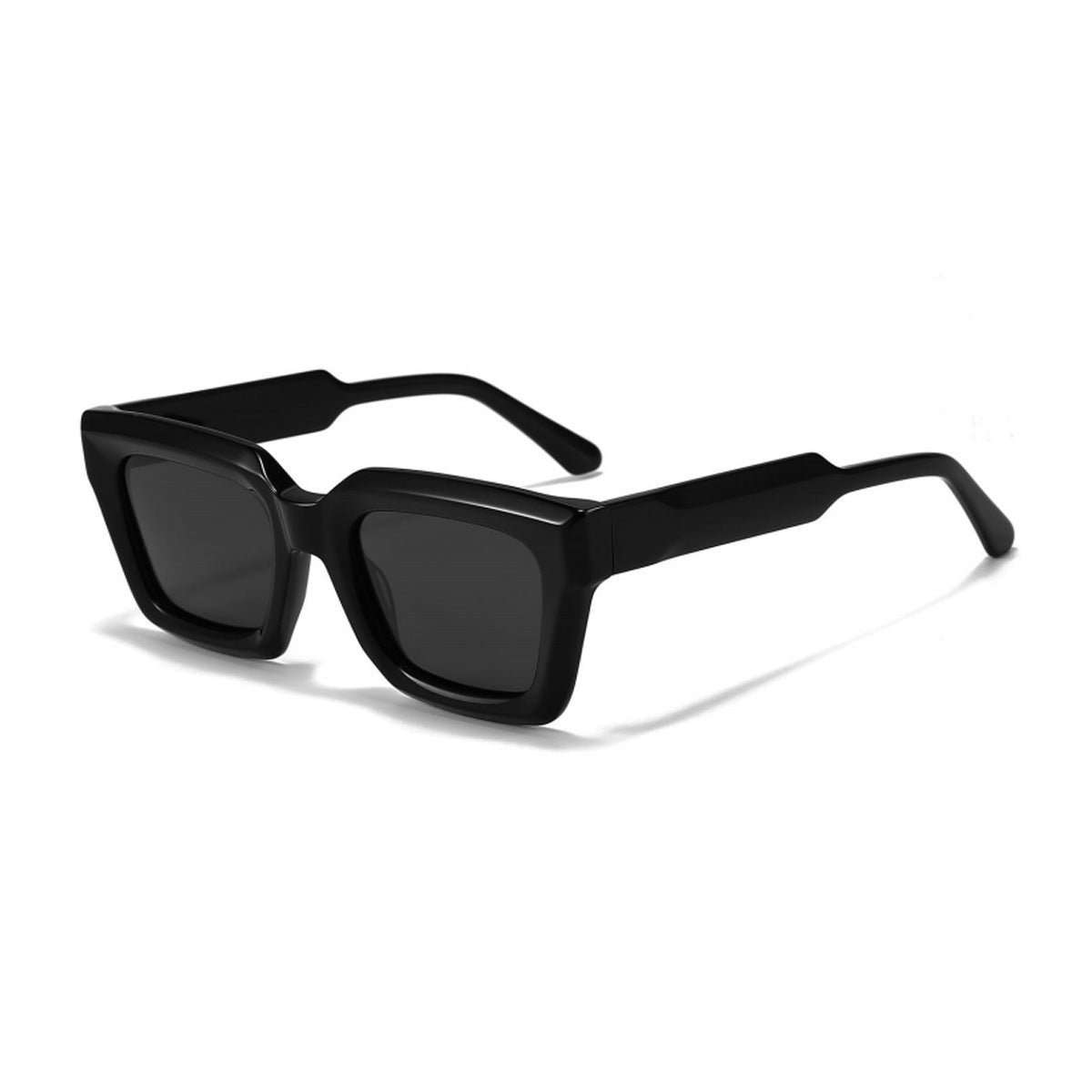Damen quadratische Sonnenbrille mit modernem Kunststoffrahmen und sanften Gläsern Karnz