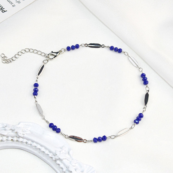 Elegante Perlen- Fußkette Karnz