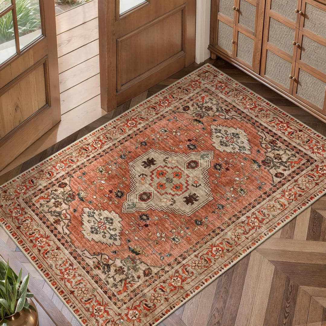 Vintage-inspirierter dekorativer Teppich
