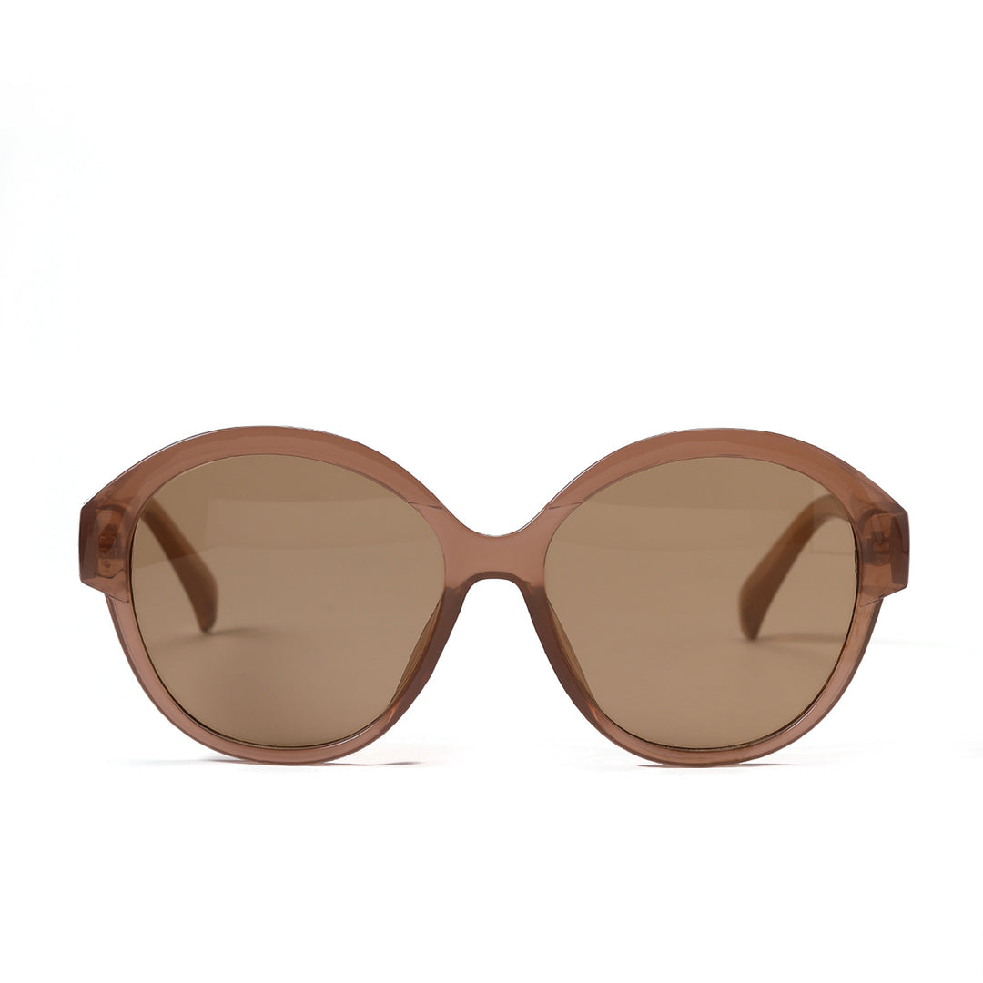 Damen runde modische Sonnenbrille mit auffälligem Leopardenmuster Karnz