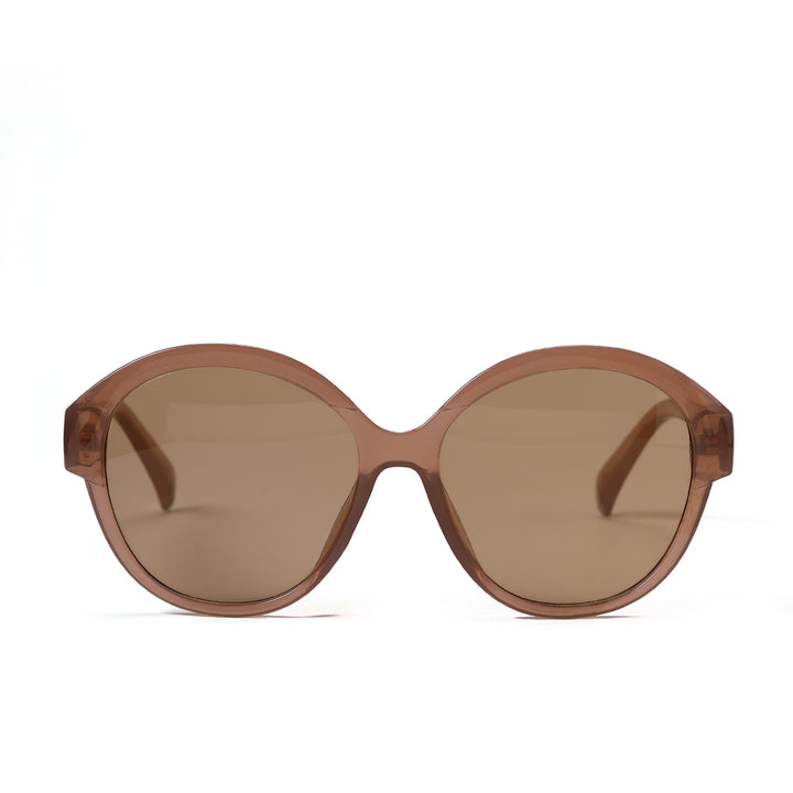 Damen runde modische Sonnenbrille mit auffälligem Leopardenmuster Karnz