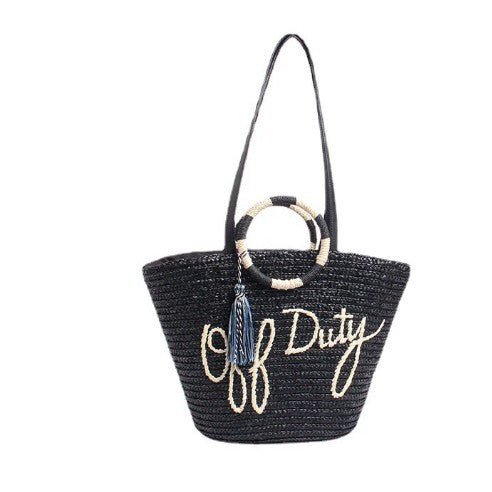 Damen Geflochtene Freizeit Tasche Karnz