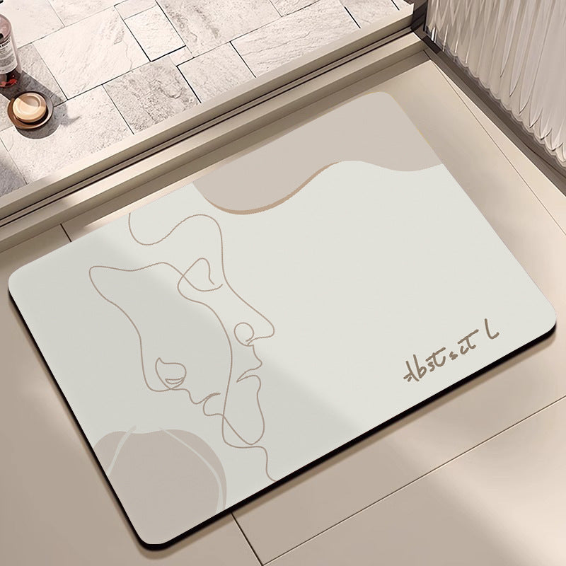 Stylish Modern Badezimmermatte Karnz