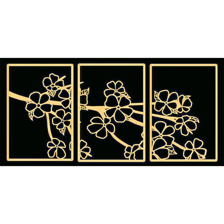 Dekorative florale Metallwandkunst-Panel Karnz