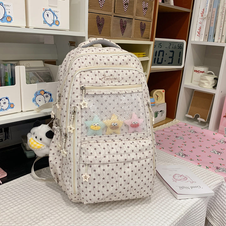 Stilvolles sternbedrucktes multifunktionales Rucksack Karnz