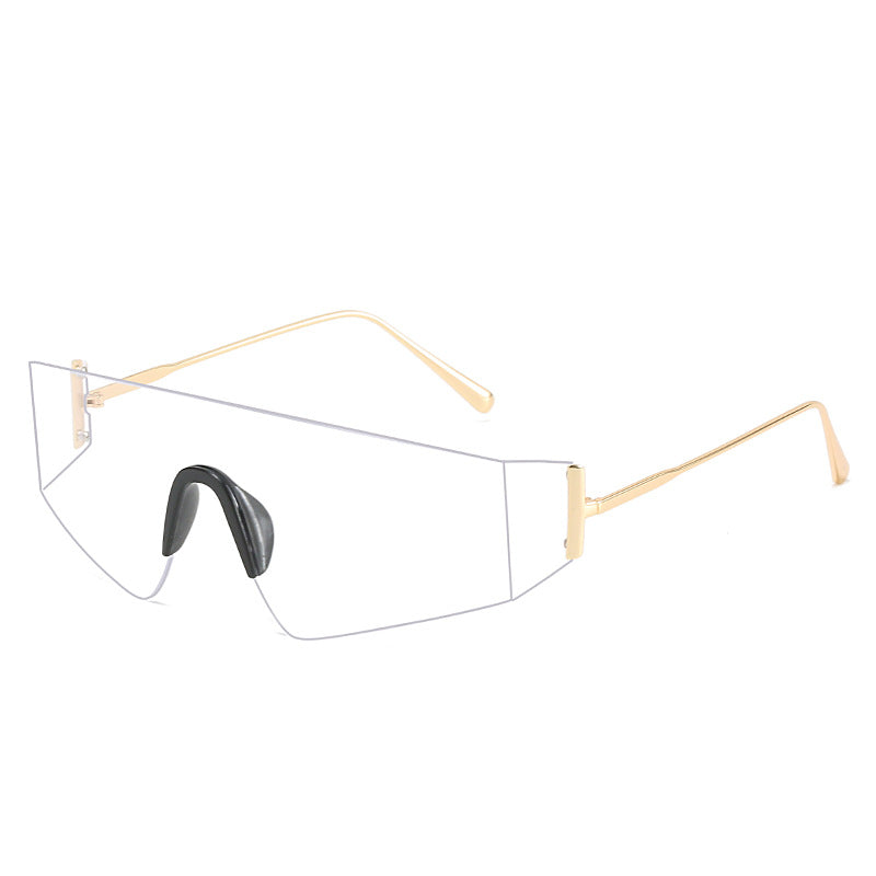 Damen futuristische Oversized-Sonnenbrille Karnz
