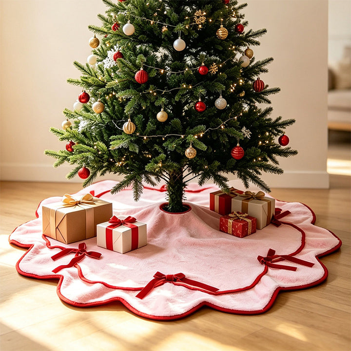 Gemütlicher Plüsch-Weihnachtsbaumrock