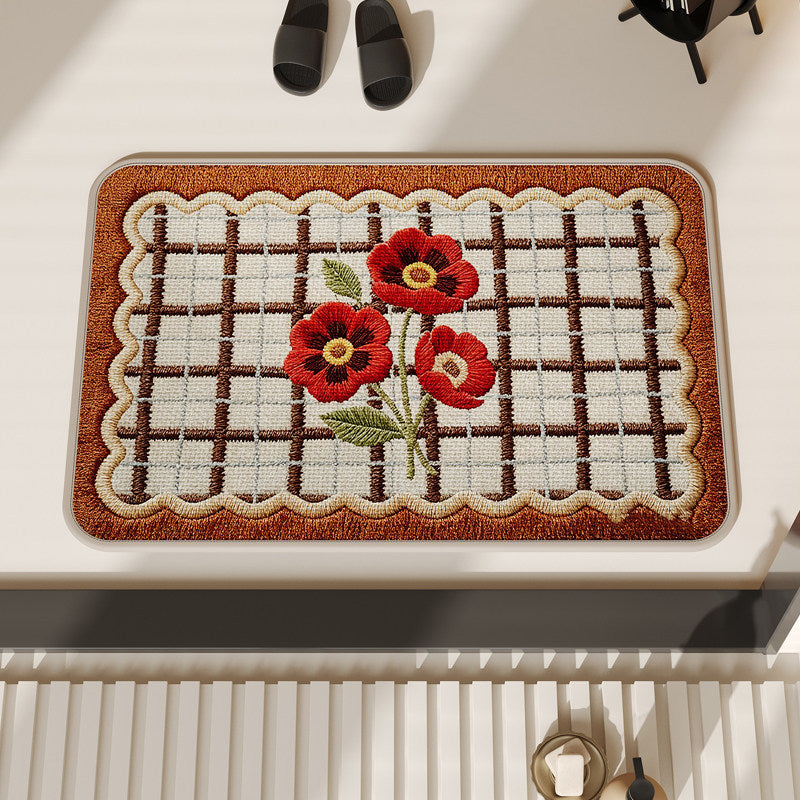 Blumenmuster Komfortmatte