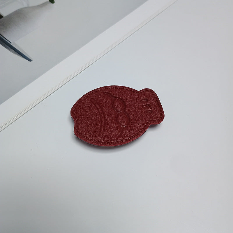 Fischförmiger Leder Handyhalter Karnz