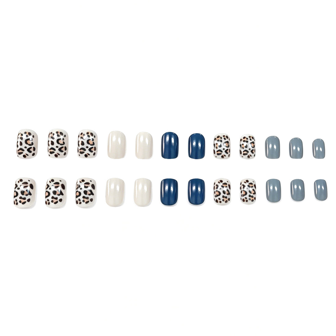 Stylische Leopard-Druck Nagelkunst-Verstärkungen Karnz