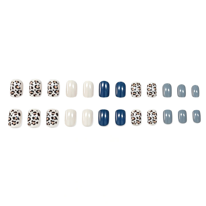Stylische Leopard-Druck Nagelkunst-Verstärkungen Karnz