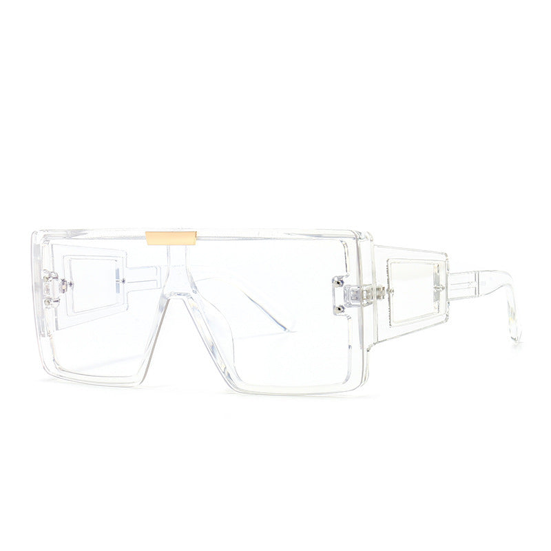 Damen modische Sonnenbrille im futuristischen Stil mit großem Rahmen Karnz
