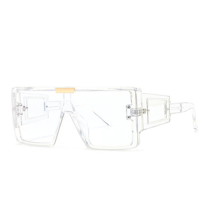 Damen modische Sonnenbrille im futuristischen Stil mit großem Rahmen Karnz