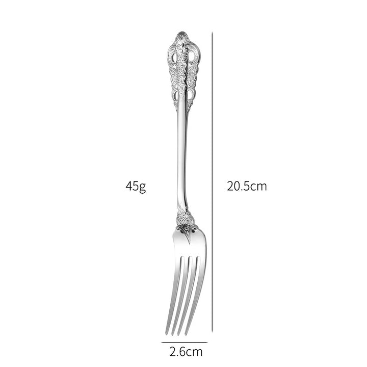 Elegante Fischgabel mit Kunstvollem Griffdesign Karnz
